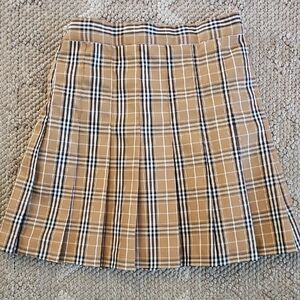 WEGO Standard Plaid Pleated Skirt Girls Size M